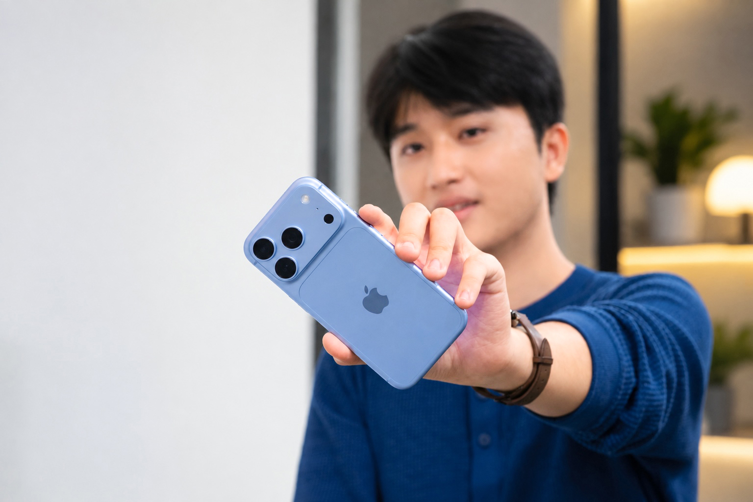 Trên tay iPhone 18 Pro chính hãng Việt Nam màu Xanh Băng Thanh đẹp lạ năm 2026 - Ảnh 5. Trên tay iPhone 18 Pro chính hãng Việt Nam màu Xanh Băng Thanh đẹp lạ năm 2026 - Ảnh 5.