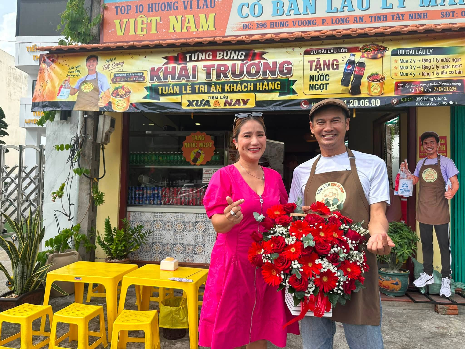 Tiết Cương mở tiệm lẩu b&igrave;nh d&acirc;n tại T&acirc;y Ninh , phục vụ thực kh&aacute;ch tận t&igrave;nh - Ảnh 2.