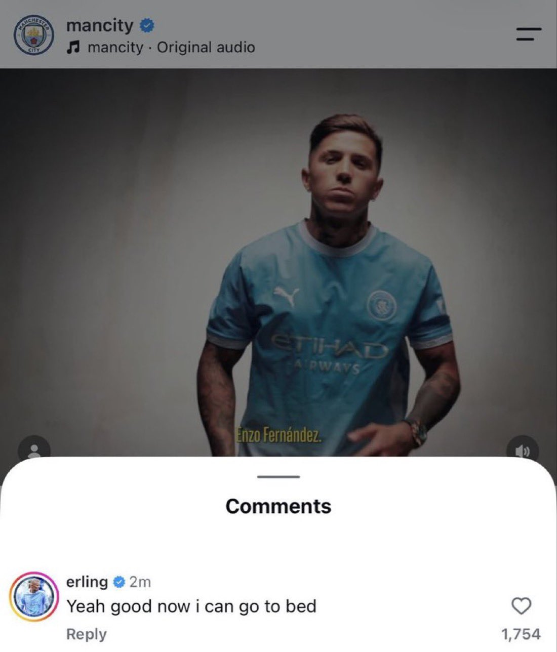 Haaland chờ đón Enzo Fernández gia nhập Man City: Phản ứng hài hước của Thánh meme - Ảnh 1. Haaland chờ đón Enzo Fernández gia nhập Man City: Phản ứng hài hước của Thánh meme - Ảnh 1.