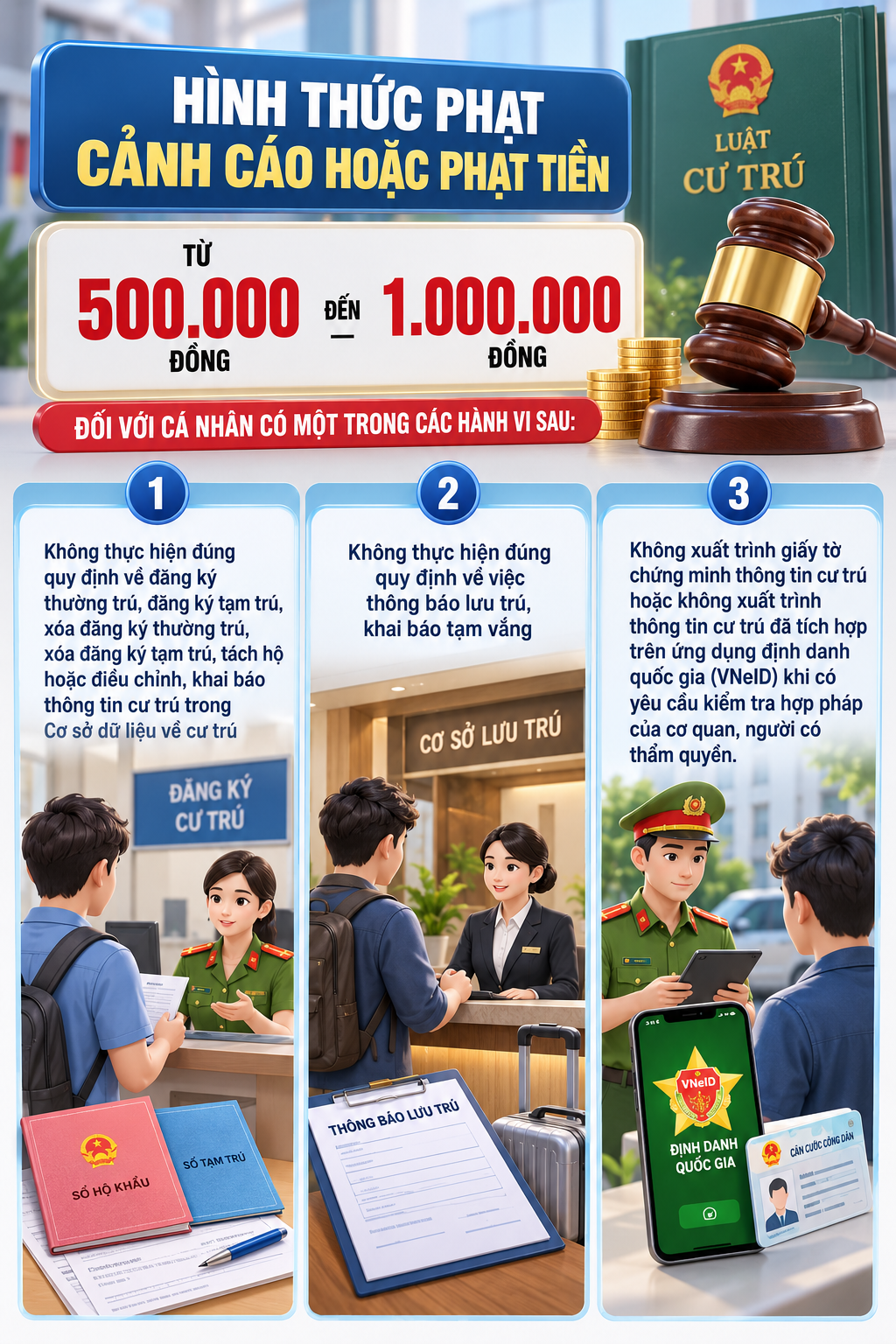 Tất cả người dân có thường trú, tạm trú chú ý quy định phạt tiền tới 8 triệu đồng - Ảnh 1.