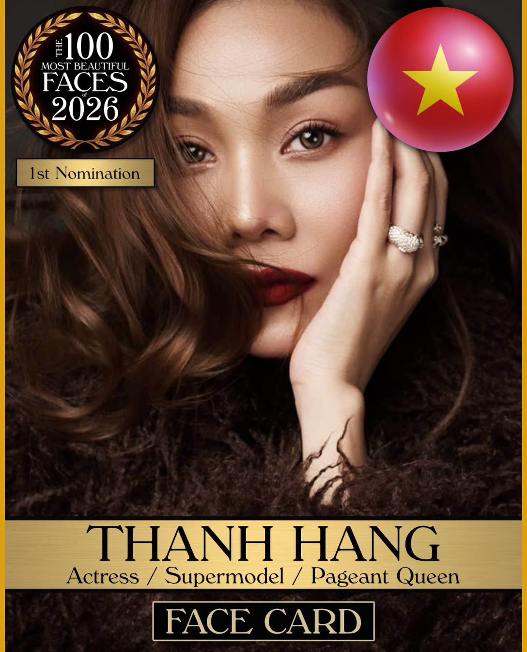 Thanh Hằng lọt đề cử mỹ nhân đẹp nhất thế giới 2026 và sức hút không ngừng - Ảnh 1. Thanh Hằng lọt đề cử mỹ nhân đẹp nhất thế giới 2026 và sức hút không ngừng - Ảnh 1.