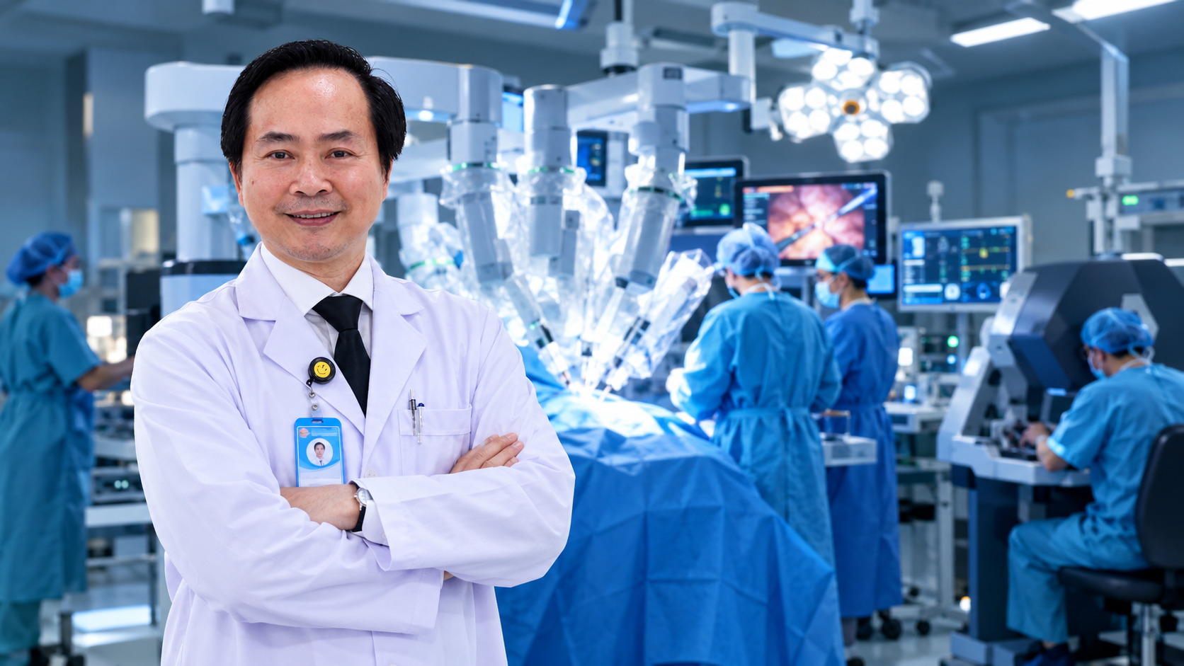 Bác sĩ Nguyễn Phú Hữu truyền nghề phẫu thuật robot tại Philippines năm 2023 - Ảnh 1. Bác sĩ Nguyễn Phú Hữu truyền nghề phẫu thuật robot tại Philippines năm 2023 - Ảnh 1.