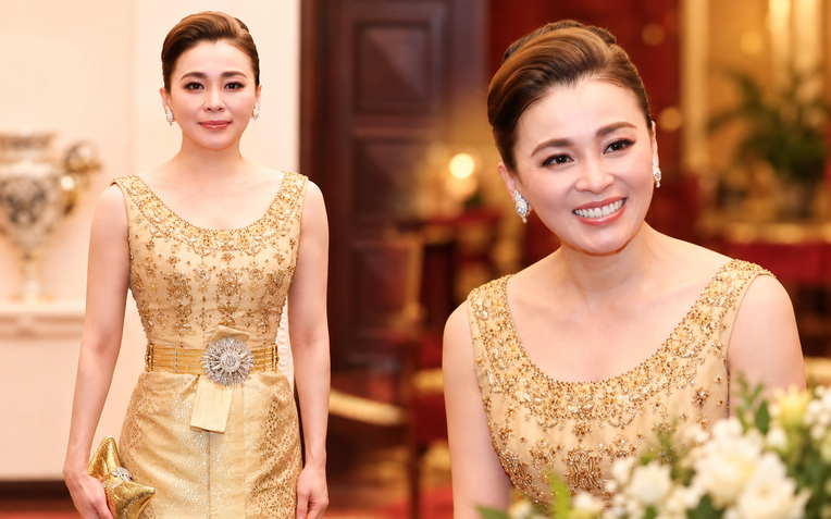 Chiếc thắt lưng kim cương 100 năm tuổi của Ho&agrave;ng hậu Th&aacute;i Lan Suthida - Ảnh 1.