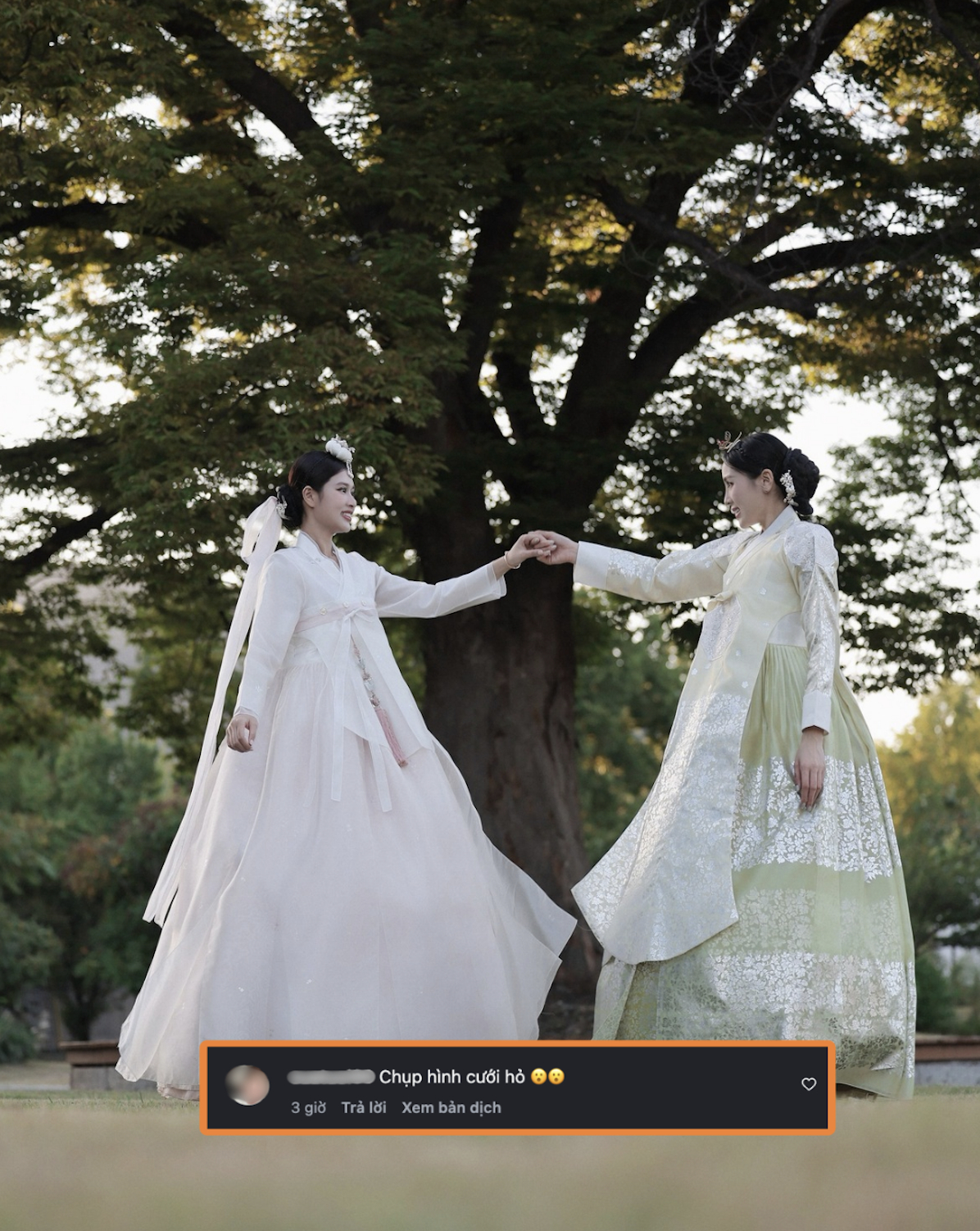 Kỳ Duy&ecirc;n v&agrave; Thi&ecirc;n &Acirc;n chụp ảnh cưới l&atilde;ng mạn tại Seoul trong trang phục Hanbok - Ảnh 6.