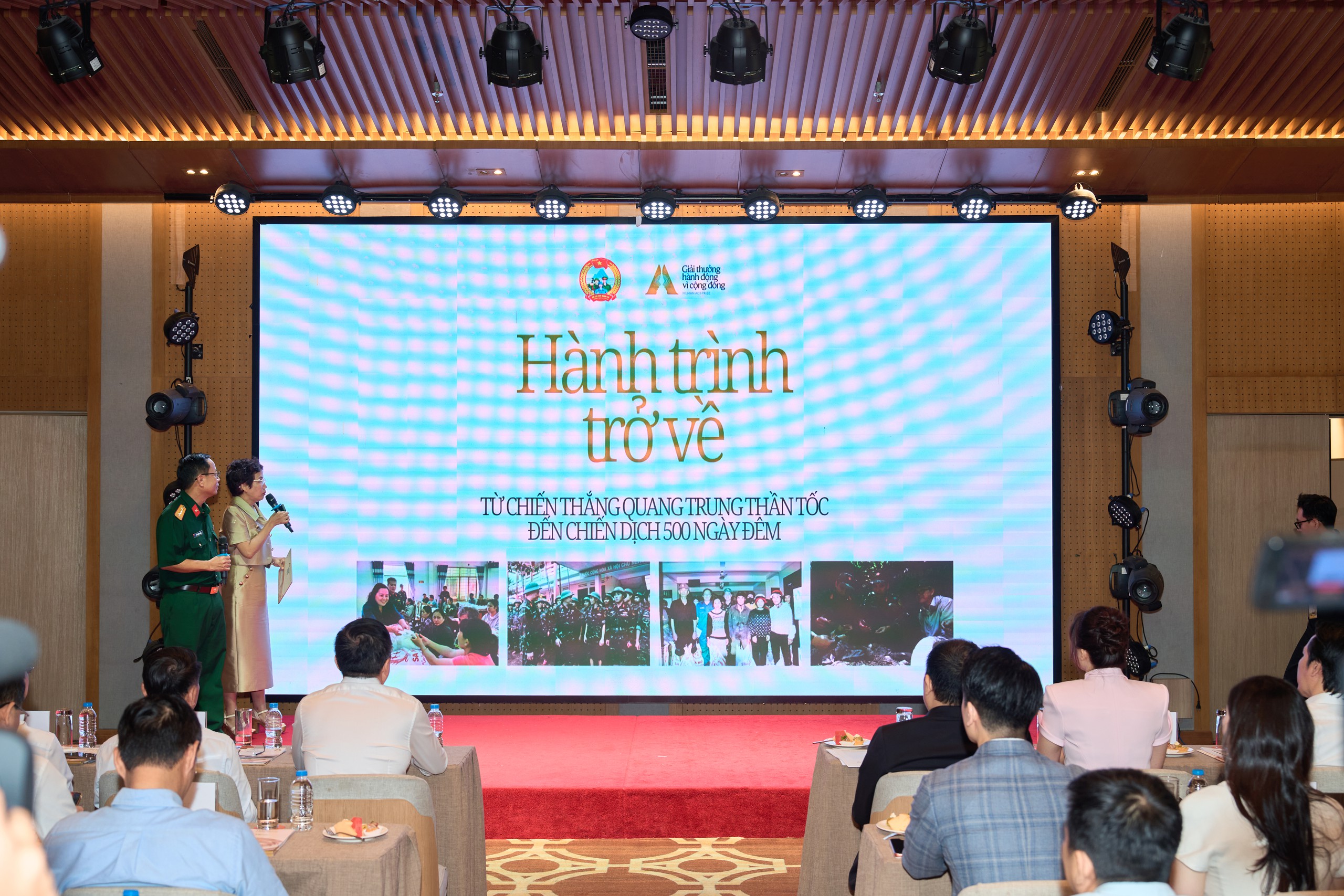 Bà Trần Mai Anh và Đại tá Đỗ Nguyên Hoài chia sẻ về mô hình hợp lực của Dự án 500 ngày đêm