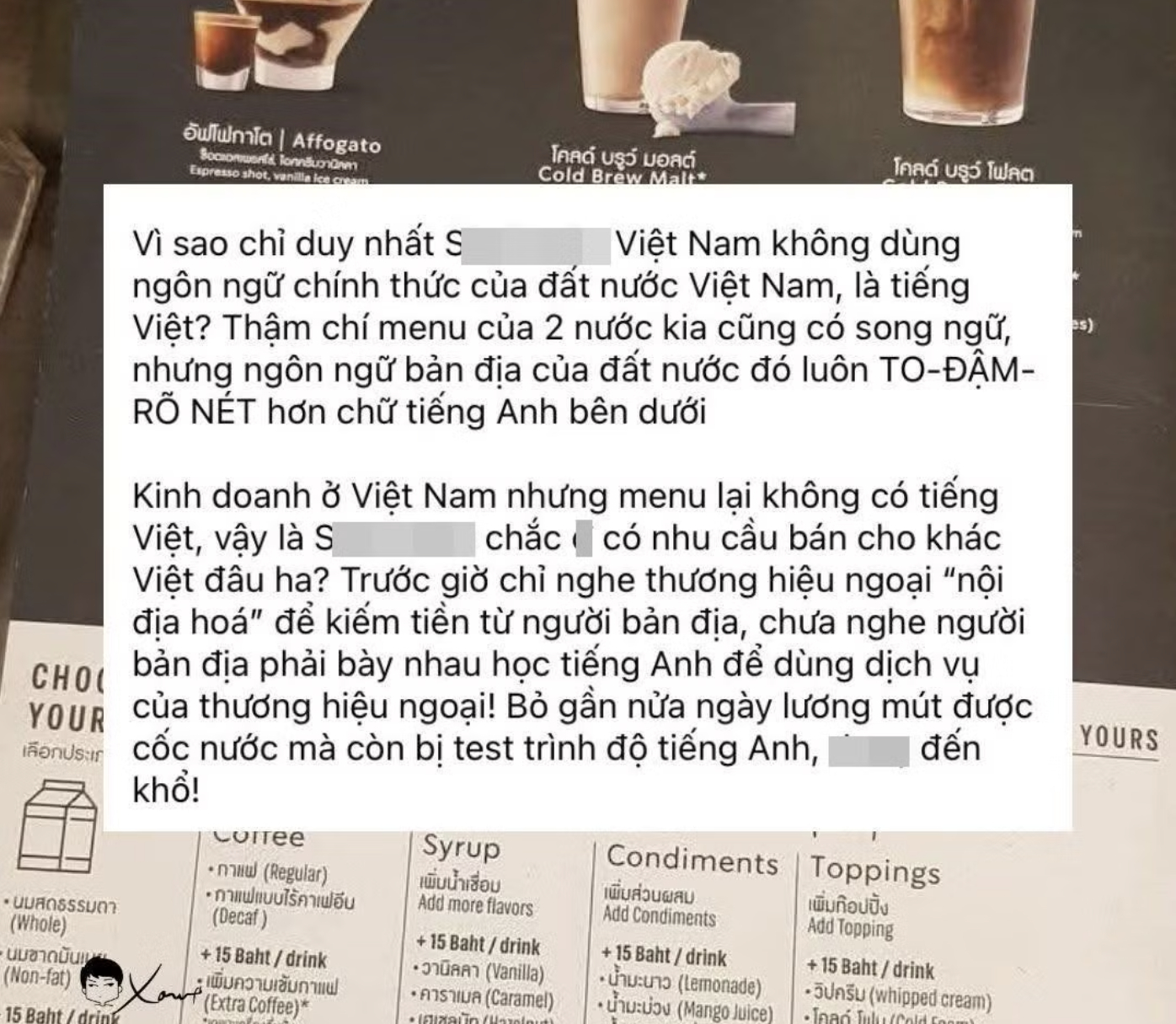 Thực đơn tiếng Anh tại qu&aacute;n c&agrave; ph&ecirc; H&agrave; Nội g&acirc;y tranh luận giữa kh&aacute;ch h&agrave;ng - Ảnh 3.