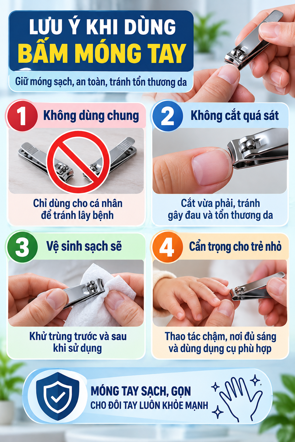Lời khuy&ecirc;n khi sử dụng bấm m&oacute;ng tay: Nhiều người thay nhau d&ugrave;ng nhưng &iacute;t ai để &yacute; điều n&agrave;y- Ảnh 3.