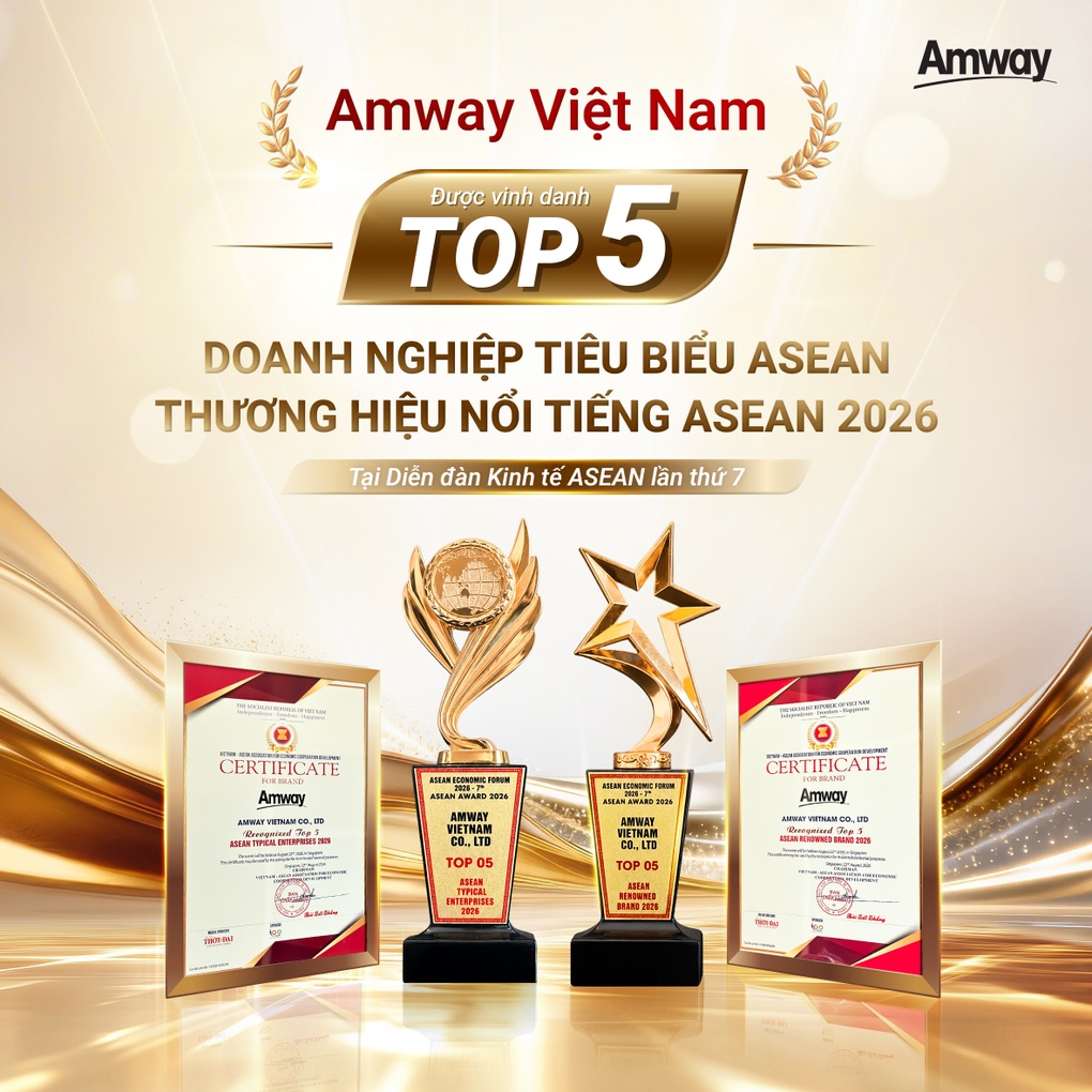 Amway Việt Nam được vinh danh tại Diễn đàn Kinh tế ASEAN - Ảnh 1. Amway Việt Nam được vinh danh tại Diễn đàn Kinh tế ASEAN - Ảnh 1.