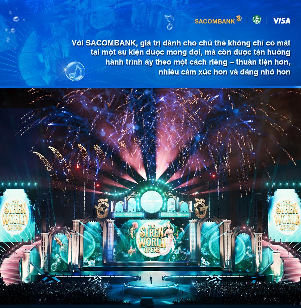 Có gì trong hành trình dành riêng cho chủ thẻ SACOMBANK Visa tại The Siren World Opens 2026? - Ảnh 5. Có gì trong hành trình dành riêng cho chủ thẻ SACOMBANK Visa tại The Siren World Opens 2026? - Ảnh 5.