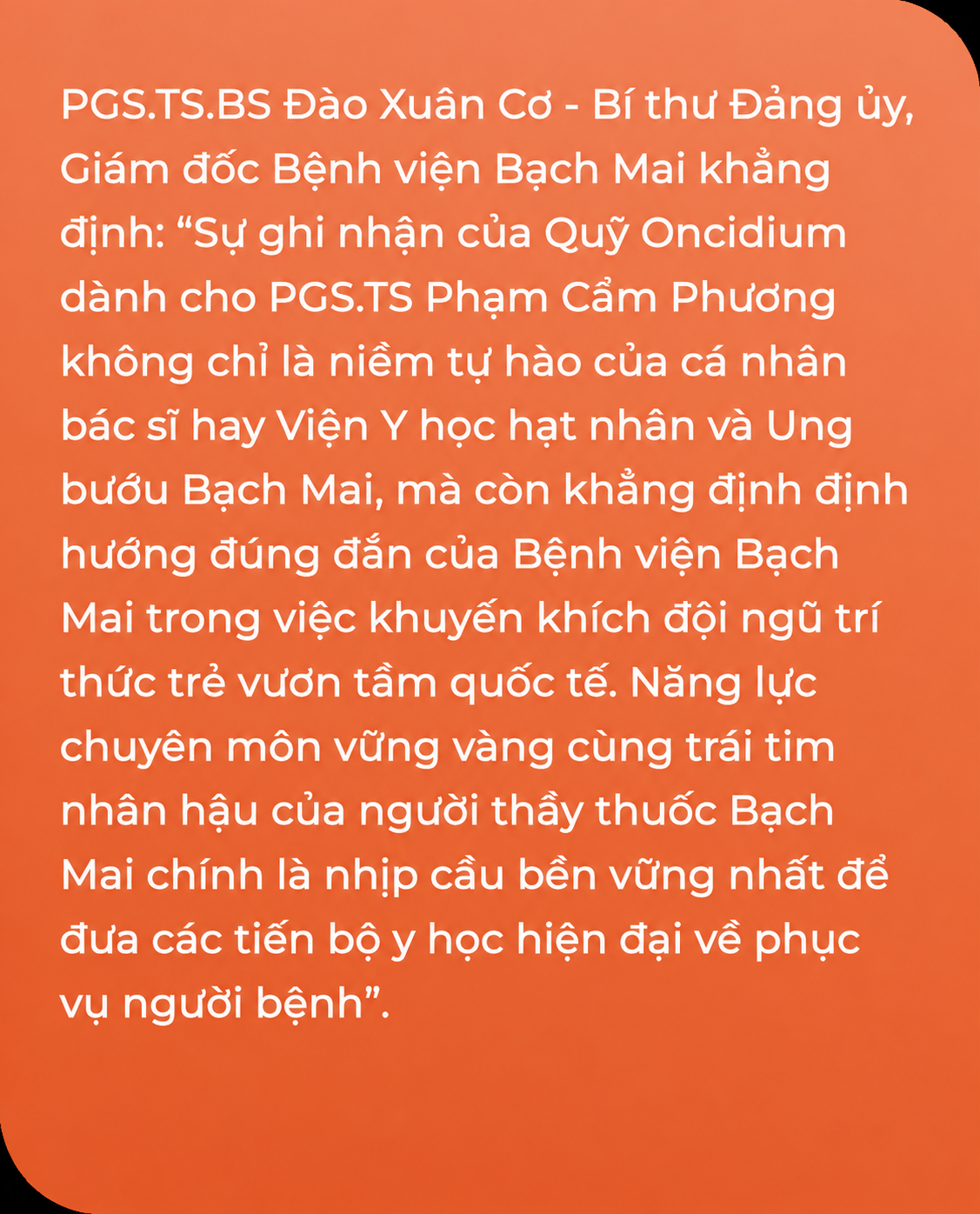 PGS Phạm Cẩm Phương trở th&agrave;nh Đại sứ Oncidium Foundation , mở ra cơ hội mới cho bệnh nh&acirc;n ung thư - Ảnh 3.