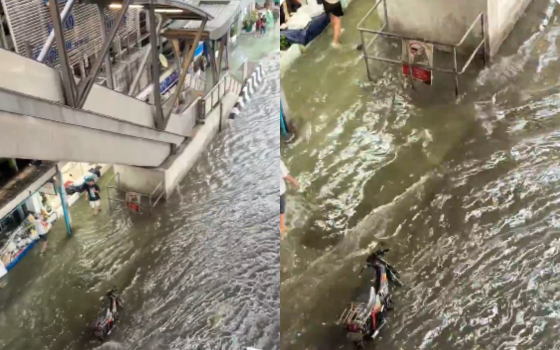 Bangkok mưa lớn g&acirc;y ngập lụt: 3 Quận c&ocirc;ng bố v&ugrave;ng thi&ecirc;n tai năm 2026 - Ảnh 2.