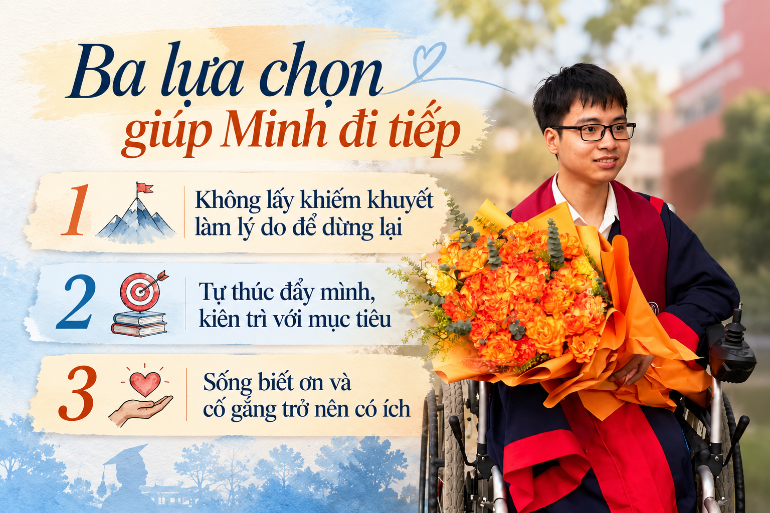 Chàng trai khuyết tật và người bạn cõng đến trường: Hành trình vượt khó 16 năm - Ảnh 1. Chàng trai khuyết tật và người bạn cõng đến trường: Hành trình vượt khó 16 năm - Ảnh 1.