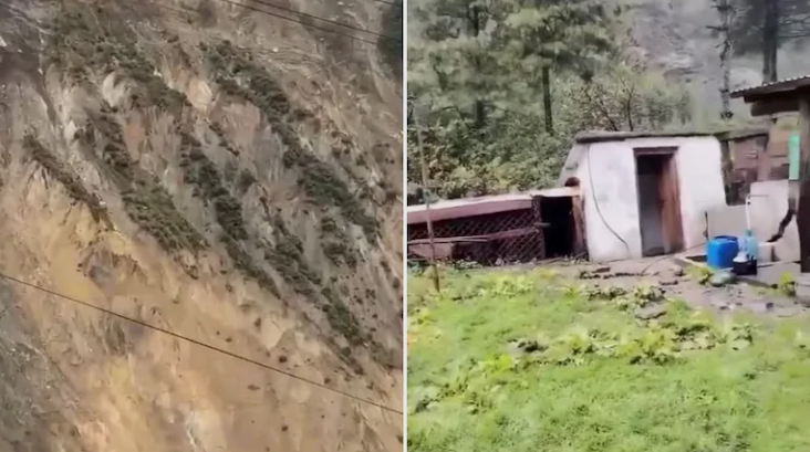 Kinh hoàng cảnh sườn núi ở Nepal đổ sập xuống sông trong 6 giây - Ảnh 1. Kinh hoàng cảnh sườn núi ở Nepal đổ sập xuống sông trong 6 giây - Ảnh 1.