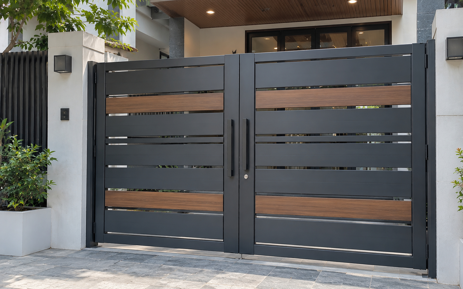 Tại sao nhiều gia đ&igrave;nh kh&ocirc;ng chọn cổng inox? kh&aacute;m ph&aacute; 2 kiểu cổng hiện đại đẹp hơn - Ảnh 3.
