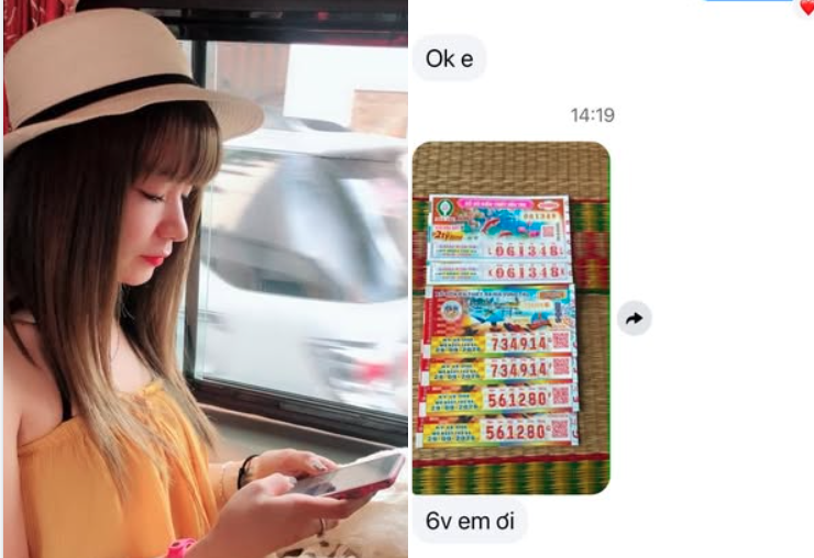 Vợ nam diễn vi&ecirc;n qu&ecirc; Hải Ph&ograve;ng tr&uacute;ng v&eacute; số, nhận bao nhi&ecirc;u tiền? - Ảnh 1.