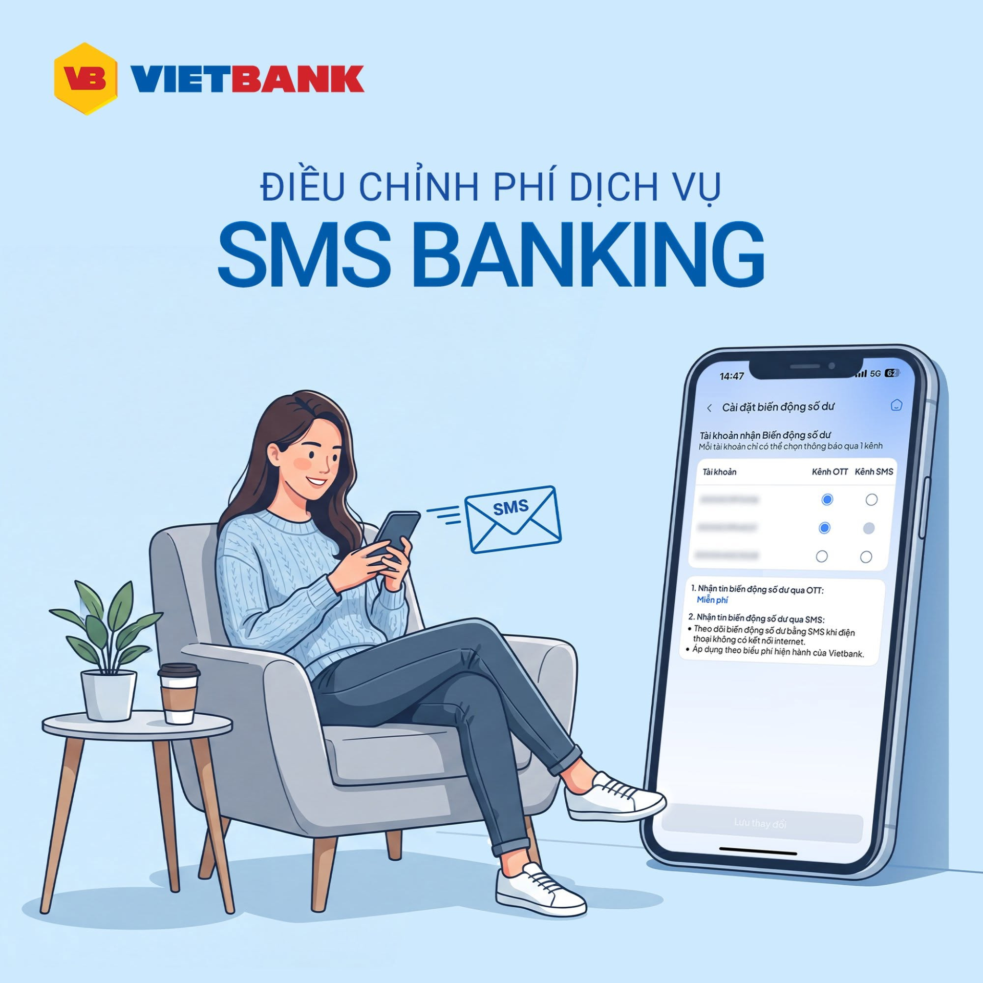 Người d&ugrave;ng VietinBank , Agribank , Vietbank cần ch&uacute; &yacute; ph&iacute; dịch vụ SMS mới năm 2026 - Ảnh 3.