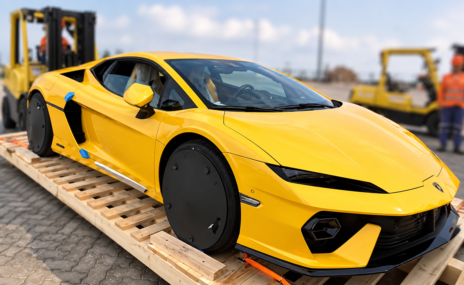 &Ocirc;ng Nguyễn Quốc Cường d&ugrave;ng Lamborghini l&agrave;m giải thưởng cho kh&aacute;ch mua căn hộ - Ảnh 1.
