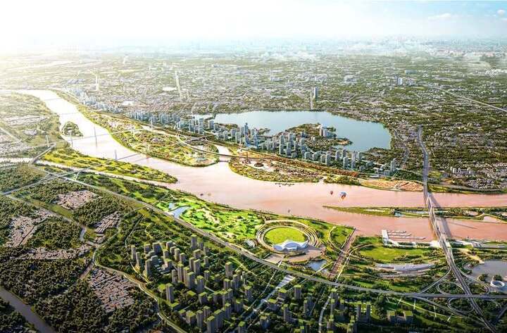 Nghi&ecirc;n cứu quy hoạch đ&ocirc; thị H&agrave; Nội với dự &aacute;n x&acirc;y dựng đập tr&ecirc;n s&ocirc;ng Hồng - Ảnh 1.