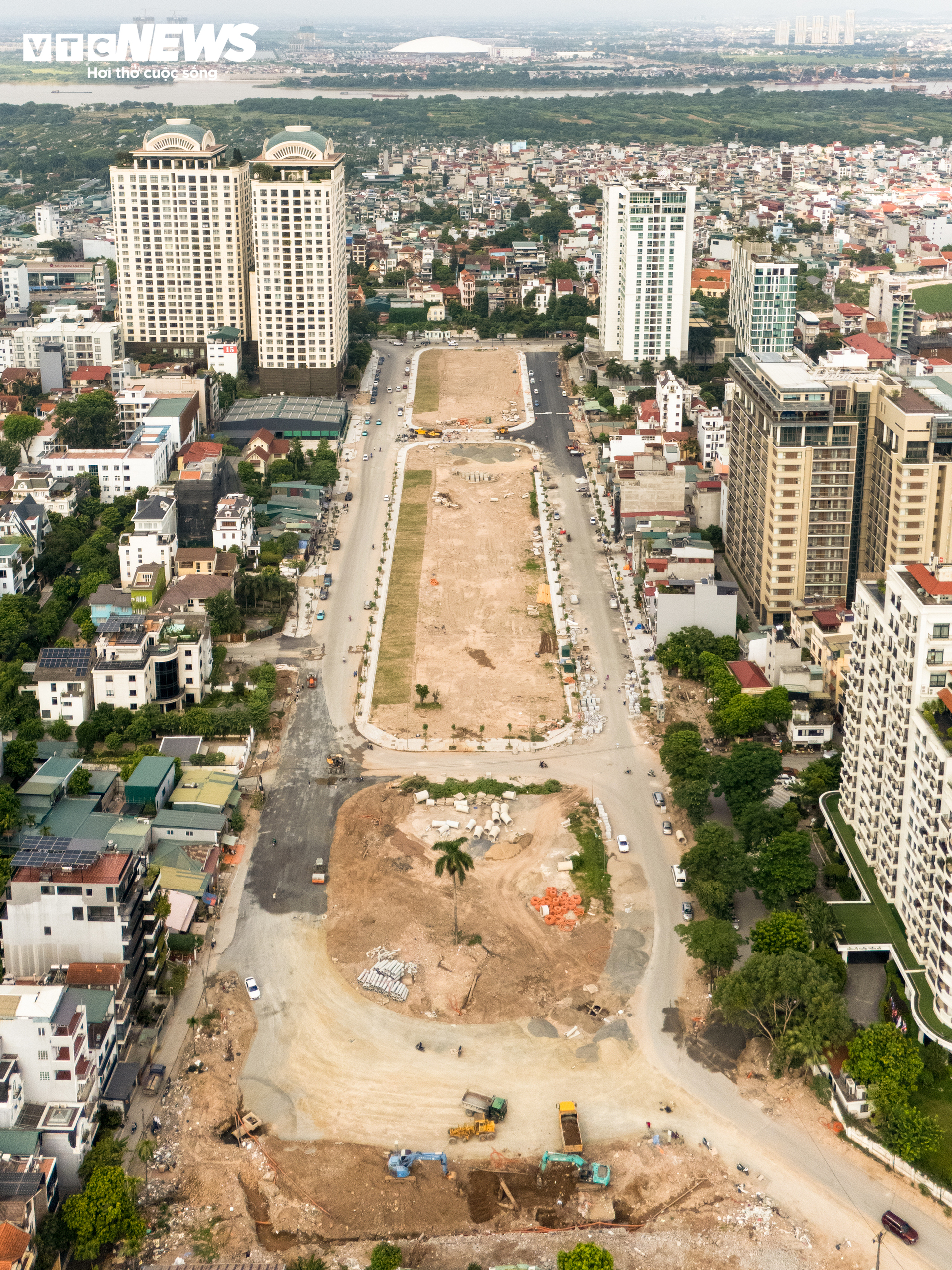Dự &aacute;n giao th&ocirc;ng H&agrave; Nội: Tuyến đường Đặng Thai Mai rộng 90m b&ecirc;n Hồ T&acirc;y sắp ho&agrave;n thiện - Ảnh 3.