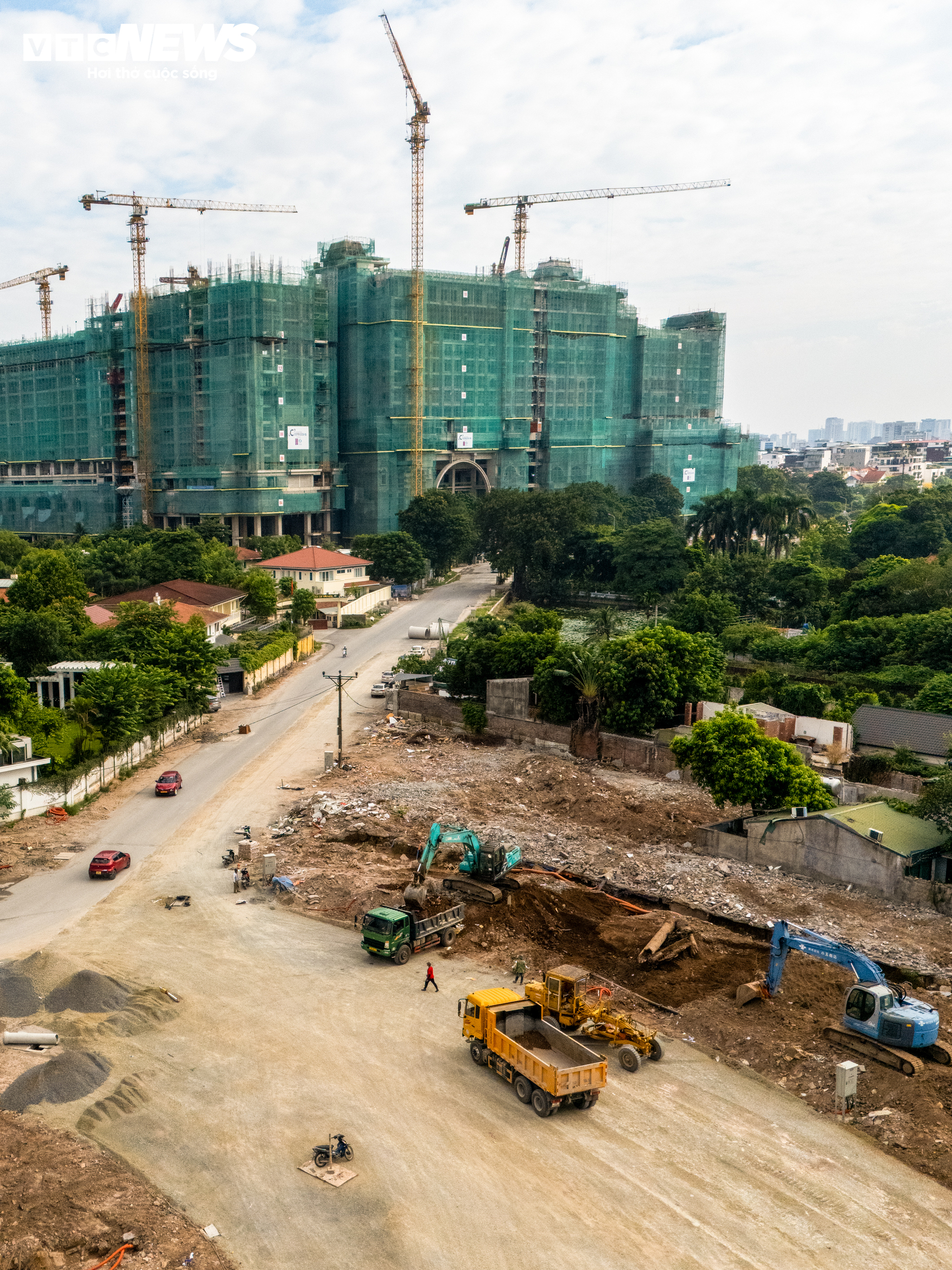 Dự &aacute;n giao th&ocirc;ng H&agrave; Nội: Tuyến đường Đặng Thai Mai rộng 90m b&ecirc;n Hồ T&acirc;y sắp ho&agrave;n thiện - Ảnh 9.