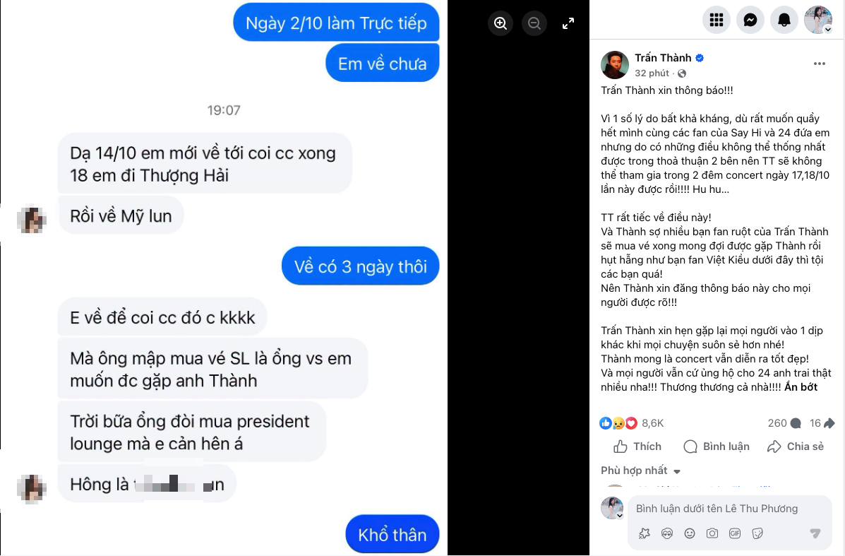 Trấn Thành thông báo khẩn, công khai tin nhắn của 1 Việt kiều Mỹ - Ảnh 2. Trấn Thành thông báo khẩn, công khai tin nhắn của 1 Việt kiều Mỹ - Ảnh 2.