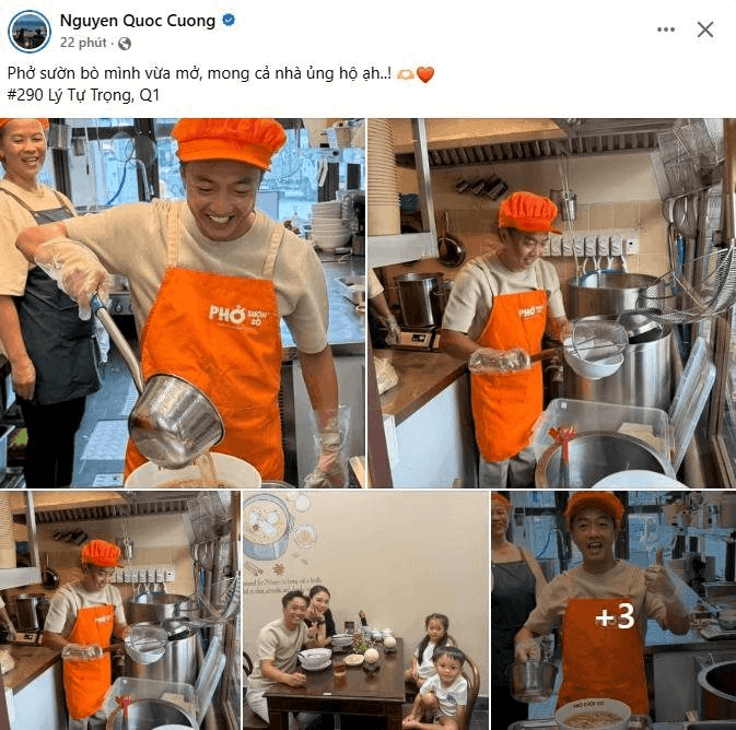 Cường Đ&ocirc; La mở qu&aacute;n phở sườn b&ograve; đầy hứa hẹn sau th&agrave;nh c&ocirc;ng với chuỗi nh&agrave; h&agrave;ng - Ảnh 2.