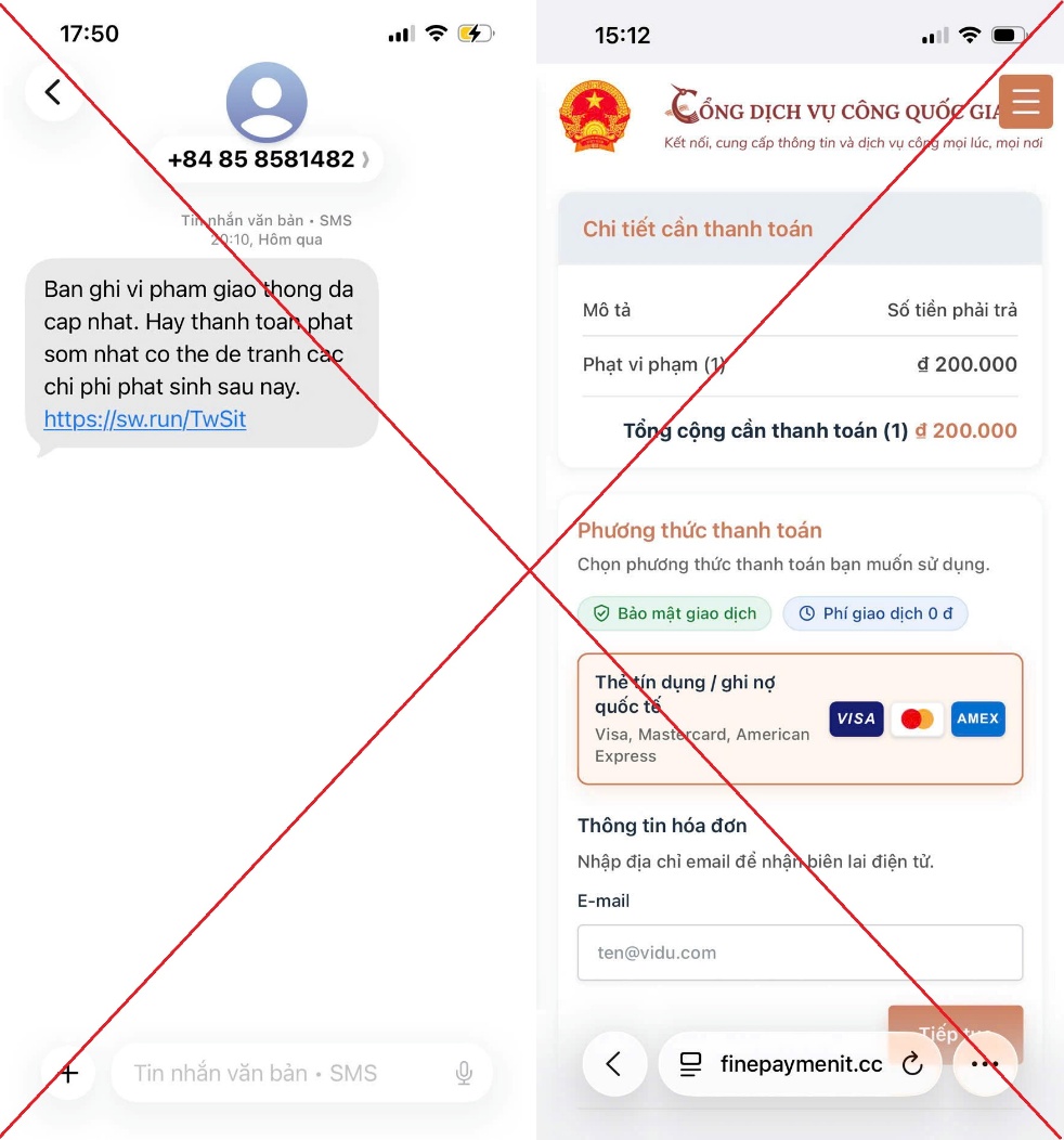 C&ocirc;ng an H&agrave; Nội cảnh b&aacute;o lừa đảo tin nhắn y&ecirc;u cầu nộp phạt &ldquo; phạt nguội &rdquo; 2026 - Ảnh 2.