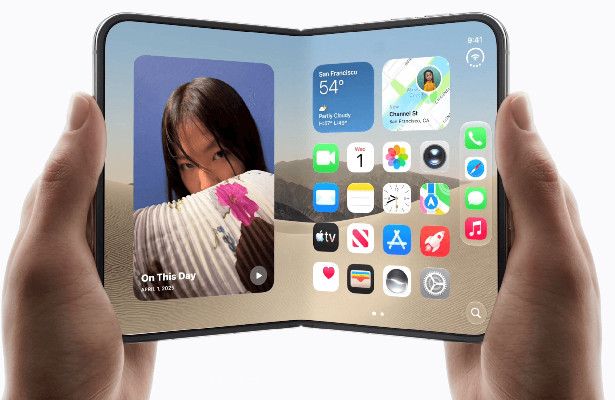 IPhone Duo ra mắt với m&agrave;n h&igrave;nh gập 7 , 6 inch Gi&aacute; 51 triệu đồng đầy đột ph&aacute; - Ảnh 1.