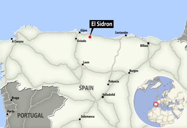  	Những di tích được tìm thấy ở một hang động miền bắc Tây Ban Nha