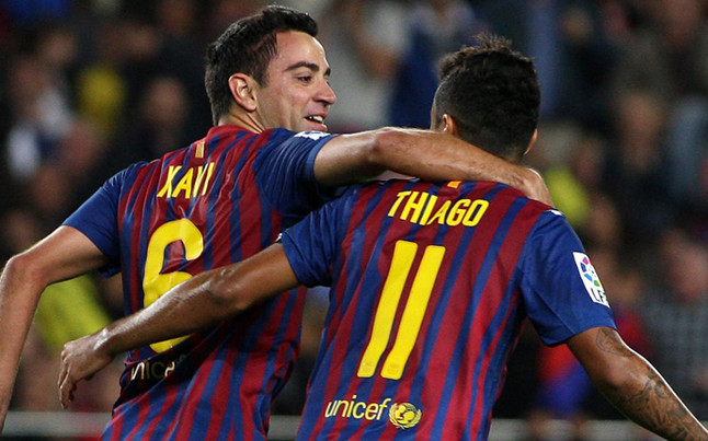 	Xavi chèo kéo Thiago ở lại Barca