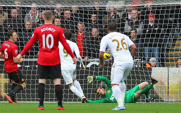 	Michu luôn ghi bàn trong những lần đối đầu Man United