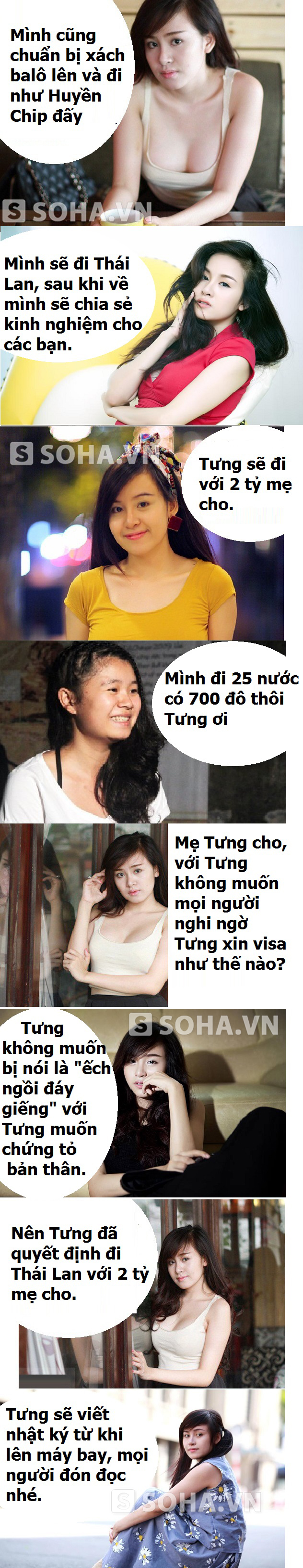 Bà Tưng muốn xách balô lên và đi Thái