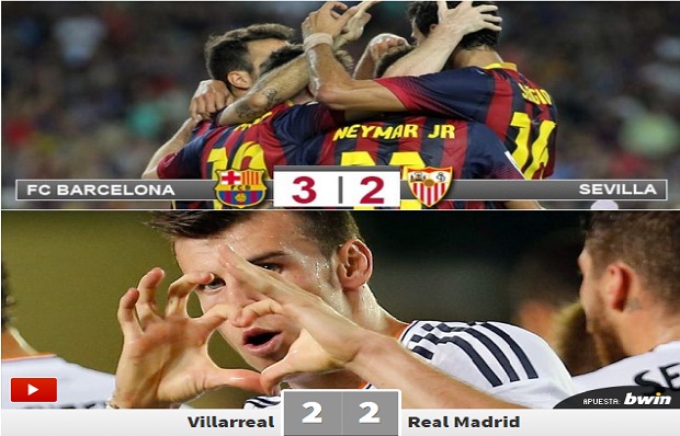  	Trong khi song sát Ronaldo - Bale chỉ giúp Real có một trận hòa, Messi đưa Barca đến chiến thắng