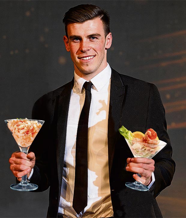  	Gareth Bale không uống rượu nhưng đặc biệt mê món cocktail... tôm