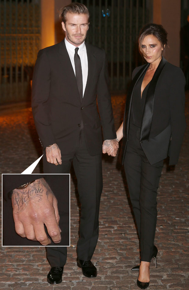  	David Beckham có hình xăm thứ 34 tặng vợ