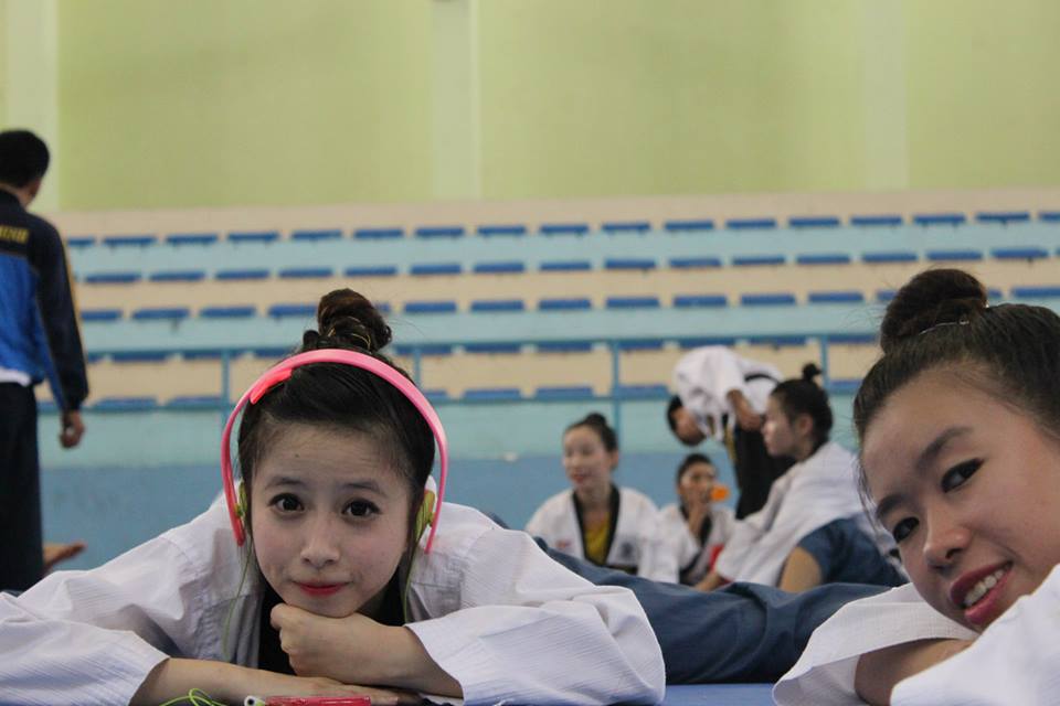  	Châu Tuyết Vân vẫn rất trong sáng và chuyên tâm với taekwondo