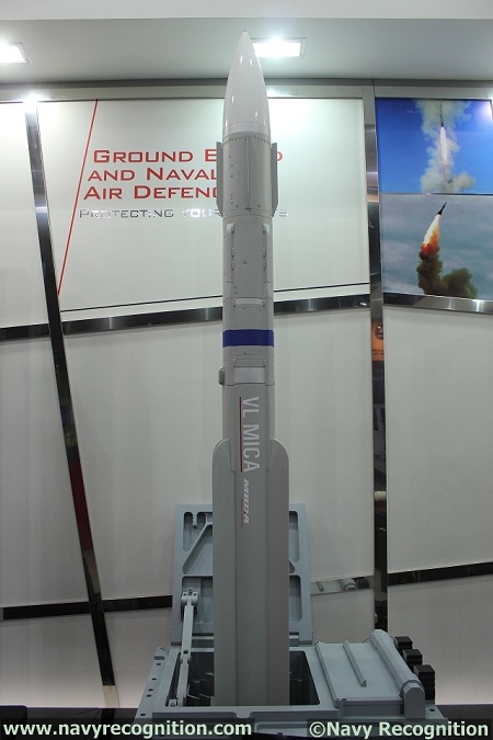 Đạn tên lửa của hệ thống VL MICA có tầm bắn xa 25km