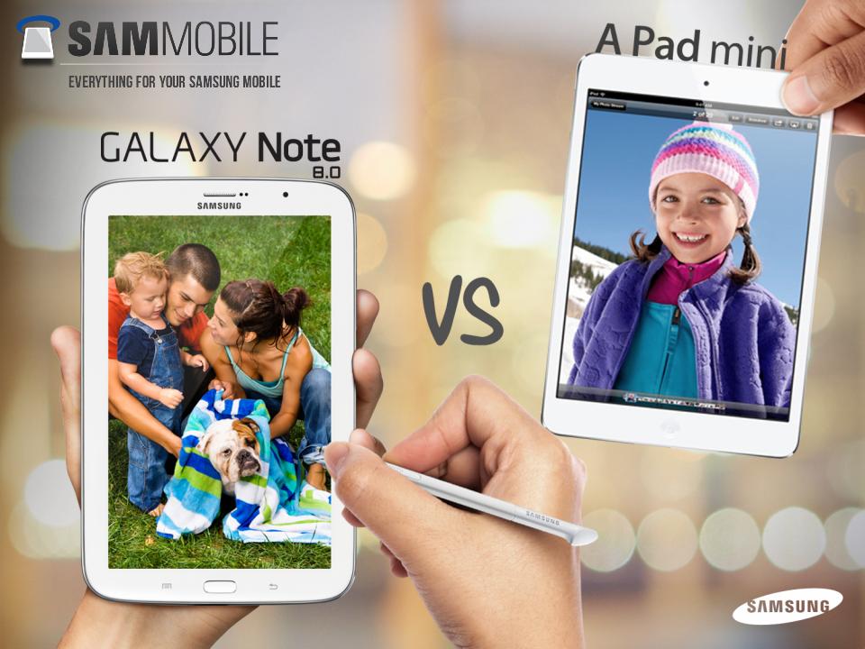 Galaxy Note 8.0 "ăn tiền" hơn so với iPad mini