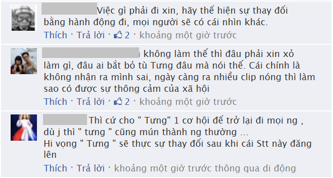 	Một vài dân mạng cho rằng bà Tưng hành động để thay đổi sẽ được chấp nhận.