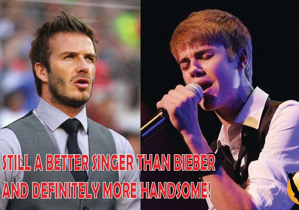 
	David Beckham hát hay và chắc chắn đẹp trai hơn JB