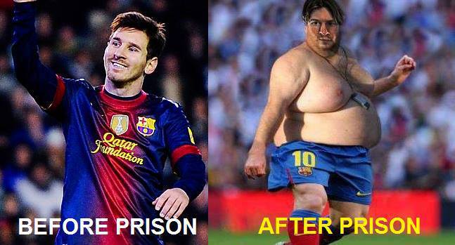 	Messi sau khi mãn hạn tù...