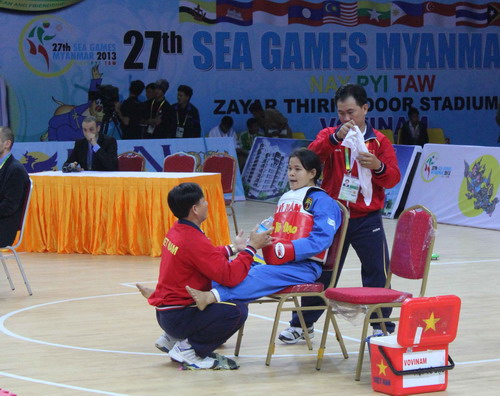 
	Huy chương Vàng thứ 59. Bộ môn Vovinam

	VĐV Trần Khánh Trang - Nội dung: hạng cân 50kg