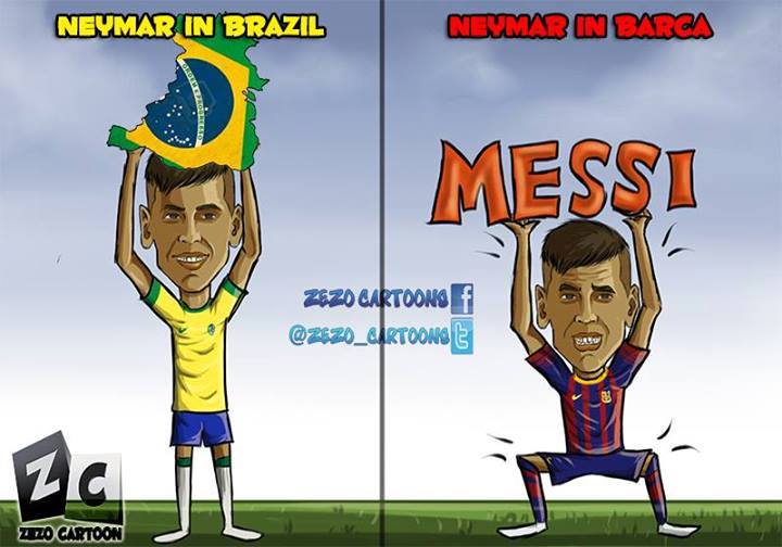 	Ở mỗi nơi Neymar 