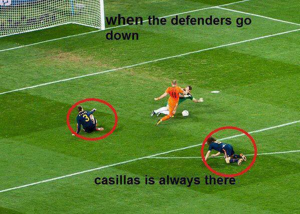 
	Iker Casillas luôn có mặt đúng lúc, đúng chỗ