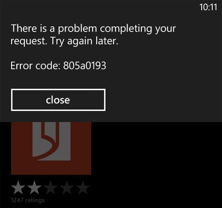 Lỗi tải ứng dụng trên Windows Phone 8 và cách khắc phục 1