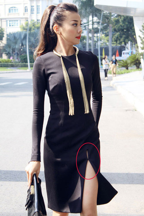 Mỹ nhân Việt siêu sexy với váy bút chì xẻ - 10