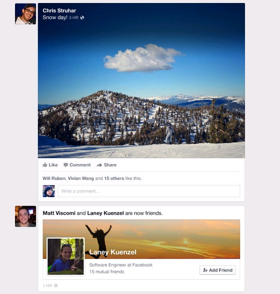 Giao diện mới của Facebook: Google+ mới? 3