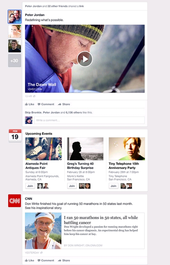 Giao diện mới của Facebook: Google+ mới? 4