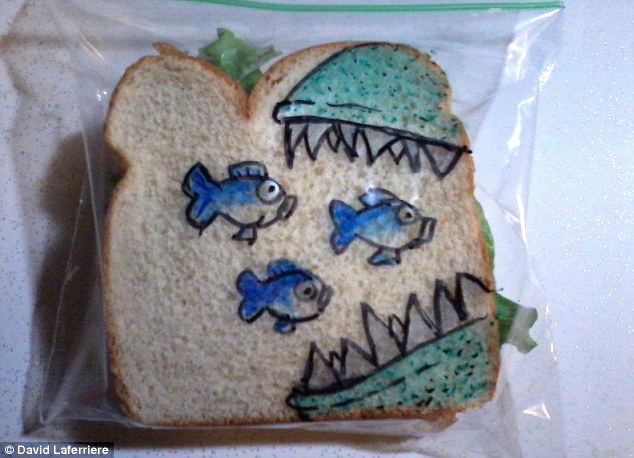 Something fishy? Perhaps today's lunch was tuna and inspire the marine theme