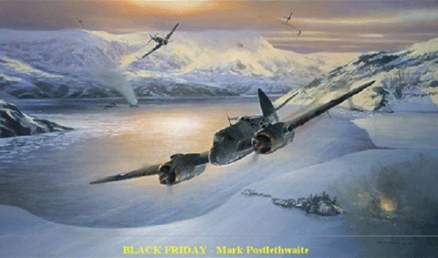 Một cuộc tấn công bằng đường không lên tàu khu trục (hải quân) của Đức bị thất bại. Các phi công còn sống sót gọi đó là “Ngày thứ sáu đen tối”.